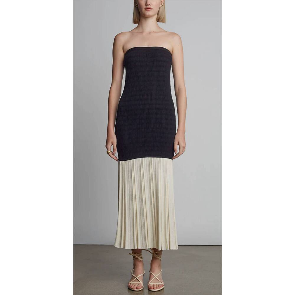 NEW ELEVEN SIX leila dress in ivory black comno